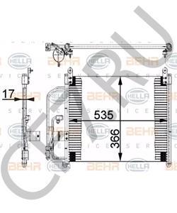 96303204 ZAZ Конденсатор, кондиционер в городе Королёв