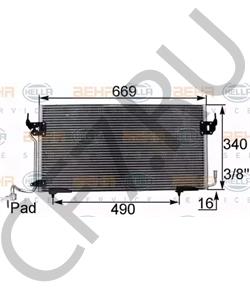 6455V8 CITROËN (DF-PSA) Конденсатор, кондиционер в городе Королёв