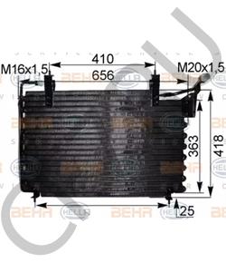 MNA7392AA DAIMLER Конденсатор, кондиционер в городе Королёв
