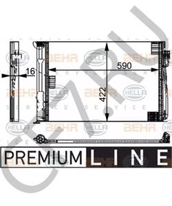 9 122 825 BMW (BRILLIANCE) Конденсатор, кондиционер в городе Королёв