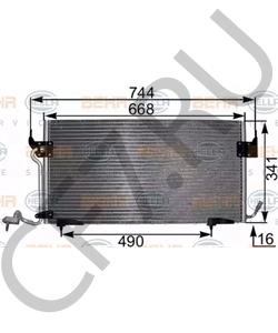 6455W4 CITROËN (DF-PSA) Конденсатор, кондиционер в городе Королёв