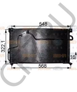 GA7H-61-480 MAZDA Конденсатор, кондиционер в городе Королёв