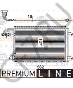 1K0 820 411 AC VW Конденсатор, кондиционер в городе Королёв