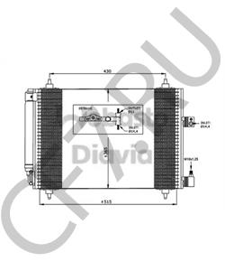 6455FX CITROËN (DF-PSA) Конденсатор, кондиционер в городе Королёв
