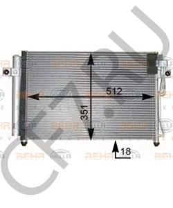 976061C350 HYUNDAI / KIA КОНДЕНСАТОР СИСТЕМЫ ОХЛАЖДЕНИЯ, НЕ СОДЕРЖИТ ХЛАДОГЕНТА[ORG в городе Королёв