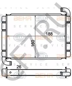 77363898 ABARTH Теплообменник, отопление салона в городе Королёв