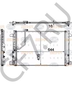 204 500 06 54 MERCEDES-BENZ (BBDC) Конденсатор, кондиционер в городе Королёв