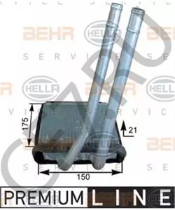 9713807000 Hanon Systems Радиатор отопителя KIA PICANTO HANON systems в городе Королёв