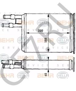 6448 93 DS Теплообменник, отопление салона в городе Королёв