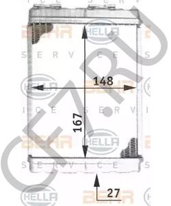 271407F001 AWD Теплообменник, отопление салона в городе Королёв