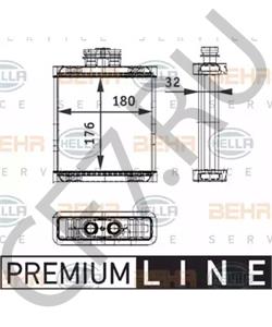 6Q0819031 VW/SEAT Теплообменник, отопление салона в городе Королёв