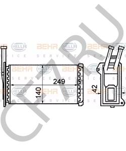 MB657217 AUWÄRTER Теплообменник, отопление салона в городе Королёв