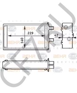 7614069 AUTOBIANCHI Теплообменник, отопление салона в городе Королёв
