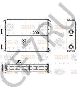 46722950 ZASTAVA Теплообменник, отопление салона в городе Королёв