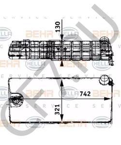81.06102.6201 NEOPLAN Компенсационный бак, охлаждающая жидкость в городе Королёв