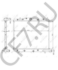 17700-M83K50 MARUTI Радиатор, охлаждение двигателя в городе Королёв