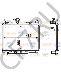 16400-23100 TOYOTA (FAW) Радиатор, охлаждение двигателя в городе Королёв