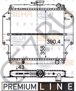 1770083001 SANTANA Радиатор, охлаждение двигателя в городе Королёв