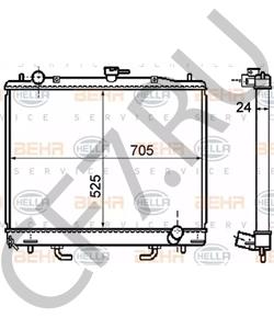 MR529225 TATA Радиатор, охлаждение двигателя в городе Королёв