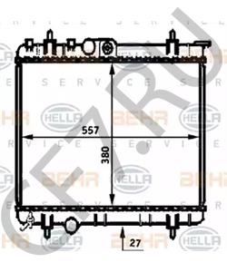 9637040680 MORGAN Радиатор, охлаждение двигателя в городе Королёв