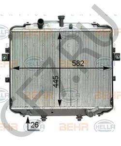 253104F400 SAMSUNG Радиатор СОД Porter 2, в городе Королёв