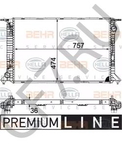 8K0121251AM Behr RADIATOR Автодеталь в городе Королёв