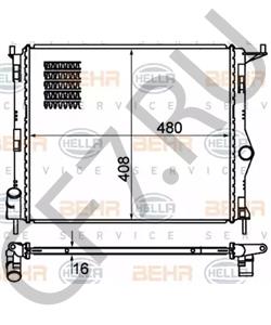 8200735038 ПРАМО ЛР ()NOCOLOK ,паяный,алюми Радиатор охлаждения двигателя LADA Largus (Lada R90, Lada в городе Королёв