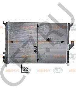 8200735039 ПРАМО РАДИАТОР ОХЛАЖДЕНИЯ ВАЗ LADA LARGUS С КОНДИЦИОНЕРОМ в городе Королёв