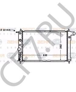 96182260 ZAZ Радиатор, охлаждение двигателя в городе Королёв