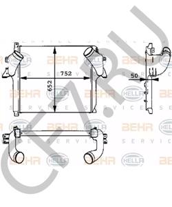 A9425010301 DAIMLER Интеркулер в городе Королёв