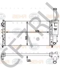 51724191 ZASTAVA Радиатор, охлаждение двигателя в городе Королёв