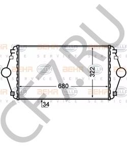 1472059080 ALFAROME/FIAT/LANCI Интеркулер в городе Королёв