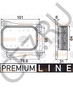 A 271 188 04 01 MERCEDES-BENZ (BBDC) масляный радиатор, двигательное масло в городе Королёв