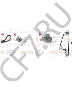 MD376541 PROTON Водяной насос + комплект зубчатого ремня в городе Королёв