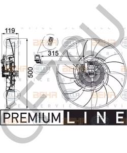 PGG500280 EUROSPARE Вентилятор охлаждения 3,6 V8/4,2 SH в городе Королёв