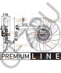 PGG500360 EUROSPARE Крыльчатка вентилятора RR02-09 (4,4 220KW; 3,6TD) в городе Королёв