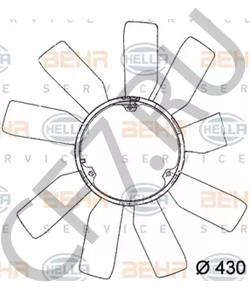 00320-50406 SSANGYONG Крыльчатка вентилятора, охлаждение двигателя в городе Королёв