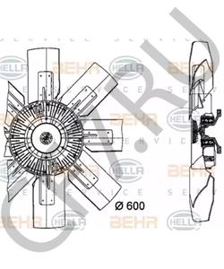 3621 25 NEOPLAN Вентилятор, охлаждение двигателя в городе Королёв
