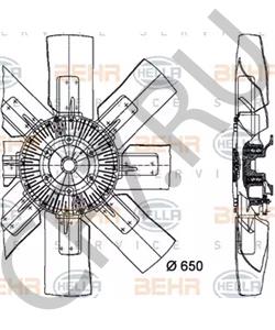0302-117-000 SOLARIS Вентилятор, охлаждение двигателя в городе Королёв