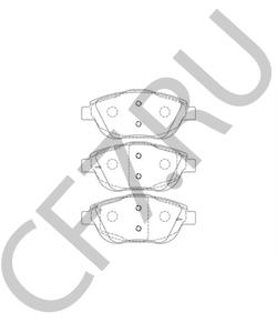 1617275680 CITROEN/PEUGEOT ПЕРЕДН ТОРМ [ORG в городе Королёв