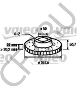 82433789 ALFAROME/FIAT/LANCI Тормозной диск в городе Королёв