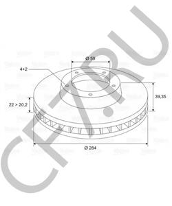 82462136 ALFAROME/FIAT/LANCI Тормозной диск в городе Королёв