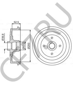 96193771 ZAZ Тормозной барабан в городе Королёв