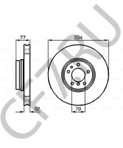 34111165072 ALPINA Тормозной диск в городе Королёв