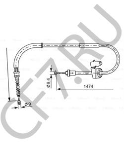 34 40 6 770 869 BMW Трос, стояночная тормозная система в городе Королёв