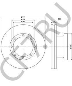 103836 SMB Тормозной диск в городе Королёв