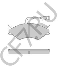 1906183 OM Комплект тормозных колодок, дисковый тормоз в городе Королёв