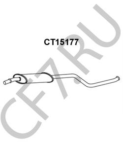 1717 A4 PSA Глушитель средняя часть !\CITROEN, PEUGEOT 306 1.6 96>00, XSARA 1.4 i 97>05, в городе Королёв