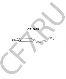 1717.56 CITROËN Средний глушитель выхлопных газов в городе Королёв