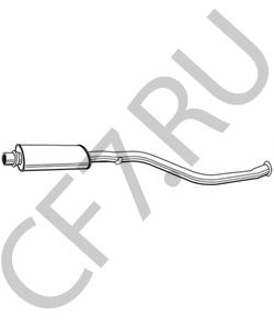 1717.74 CITROËN Средний глушитель выхлопных газов в городе Королёв